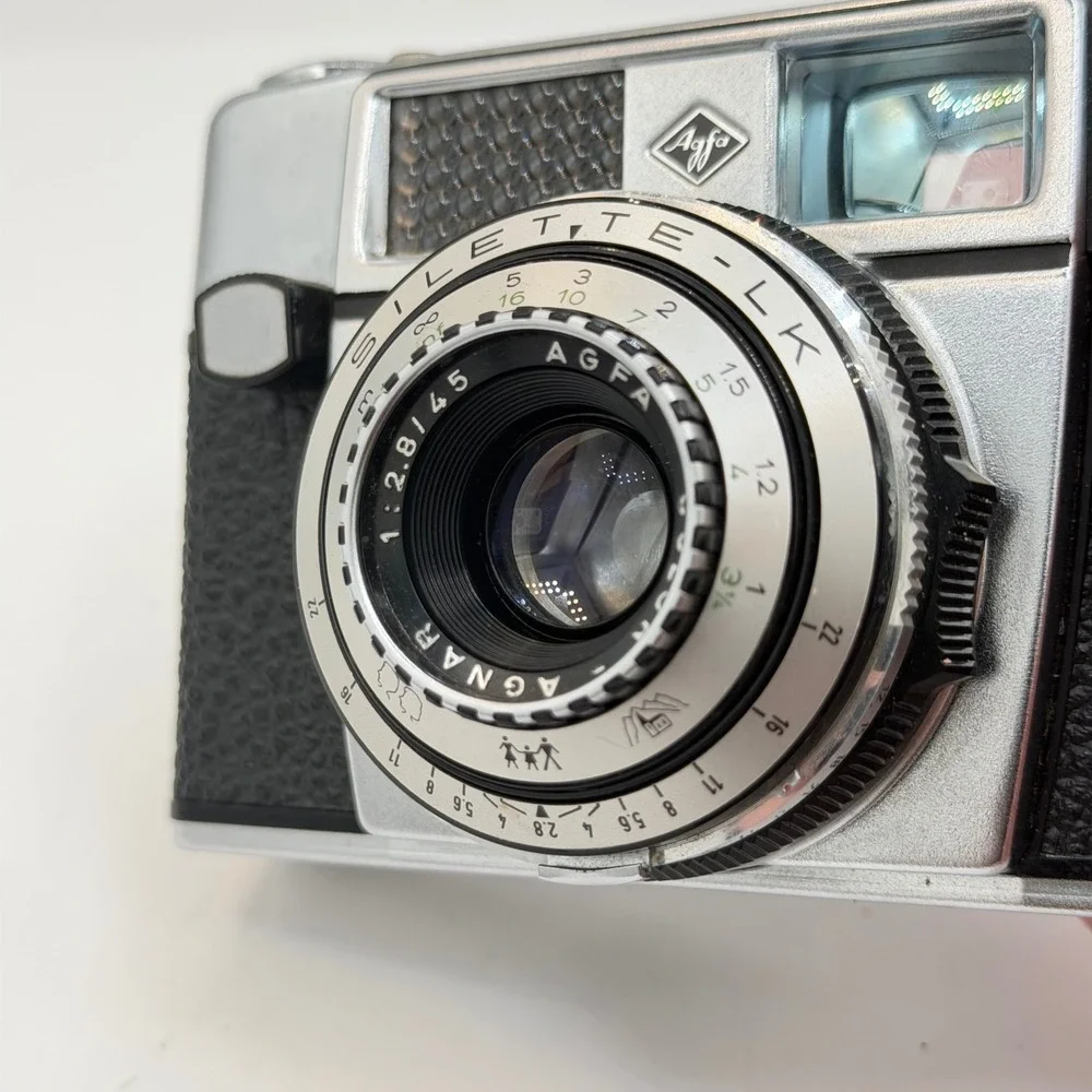Agfa Silette-LK Vintage 35mm Film Camera W/ Agnar 2.8/45mm Lens Made in Germany